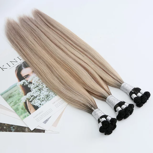 ผมต่อแบบเย็บมือ Jasmine Beauty คุณภาพสูง ผมแท้บริสุทธิ์จากโรงงานผู้ผลิต  จัดเรียงเกล็ดผม  คัตติเคิล อัลไลน์  คาเบลโล นาทูรัล - Product Image 3