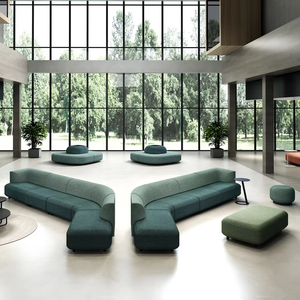 होटल लॉबी सोफा सेट फर्नीचर मॉड्यूलर मुक्त संयोजन कार्यालय प्रतीक्षा क्षेत्र सोफे बैठने वाली लॉबी बेंच - Product Image 2