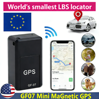 GF-07 Mini Rastreador GPS 2G Magnético, Impermeable y Portátil para Autos, Motos, Bicicletas y Seguimiento de Activos Personales