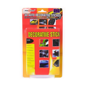 Autocollant décoratif 3D Maxeed pour voiture, 13x500 cm, noir, 2 pièces, style automobile - Product Image 2