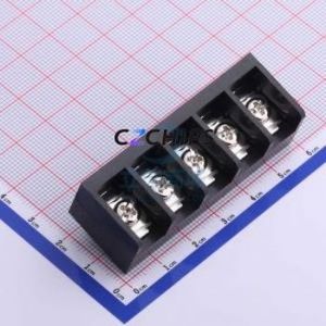 HB66-11.11-05P Barrier Terminal Block Through hole Component (THT),P=11.11mm Connector Three Sides 11.11mm 1x5P Straight Pin - Product Image 1