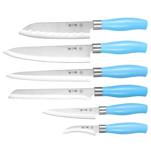 Cuchillo de <span class=keywords><strong>Chef</strong></span> japonés de 7 pulgadas, cuchillo santoku ergonómico de acero inoxidable 3cr13 con mango de PP, <span class=keywords><strong>precio</strong></span> al por mayor - Product Image 3