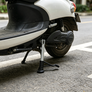 Béquille latérale en acier galvanisé <span class=keywords><strong>pour</strong></span> vélo électrique, base en caoutchouc antidérapante, béquille simple <span class=keywords><strong>de</strong></span> remplacement <span class=keywords><strong>pour</strong></span> scooter électrique et moto - Product Image 2
