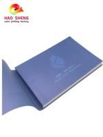 Catalogue d'échantillons premium à feuilles mobiles pour entreprises, reliure parfaite, impression offset, carton plastifié, logo personnalisé