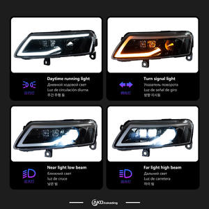 Feux avant pour <span class=keywords><strong>Audi</strong></span> A6 C6 2005-2011, ensemble de phares LED style Rolls-Royce, lentille de projecteur, clignotants séquentiels - Product Image 4