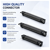 Connecteur de bord de carte multipin personnalisé, connecteur électronique à fente de bord de PCB haute densité pour systèmes solaires industriels
