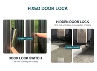Porte d'entrée principale de sécurité personnalisée ZEKIN USA pour maisons, portes en aluminium coulé et en bois, portes extérieures de luxe pour villa, porte pivotante d'entrée de maison
