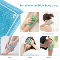 Compresse de gel réutilisable avec sangle 12x19,5 cm – Thérapie chaude/froide pour le soulagement de la douleur au genou, à l'épaule et au pied