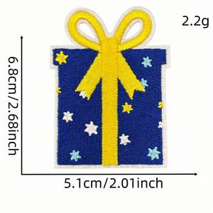 Nuevo hierro en dibujos animados Hanukkah parches bordados insignias de vacaciones transfronterizas - Product Image 4