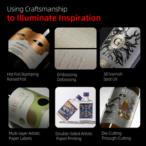 Etiquetas 3D con Lámina Fría UV, Papel Texturizado, Impresión Adhesiva Refractiva, Pegatinas Metálicas con Logotipo para Alimentos y Bebidas - Product Image 6