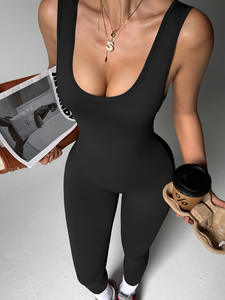 Combinaison <span class=keywords><strong>de</strong></span> yoga pour <span class=keywords><strong>femme</strong></span> Mu Yao Foreign Trade Beauty Back, dos en V, taille haute, effet galbant, sans couture, respirante et anti-transpiration - Product Image 6