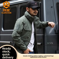 Veste bomber tactique d'extérieur pour homme, printemps-automne, M65, imperméable, sportive, en polyester