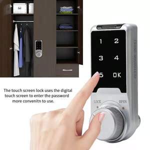 Serrure de cabinet à clavier électronique pour l'école, le bureau, la salle de sport, le <span class=keywords><strong>club</strong></span> ou la boîte aux lettres, porte en acier et en bois pour un stockage sécurisé - Product Image 3