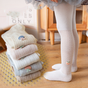 Collants respirants en maille pour bébé fille, collants d'été en coton pour tout-petits, leggings élastiques ajourés - Product Image 3