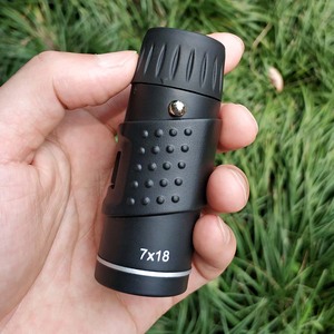 Monoculaire portatif 7X18 en alliage d'aluminium avec prisme BAK4, mini-télescope de camping, mise au point automatique, longue portée, avec pochette de transport - Product Image 3