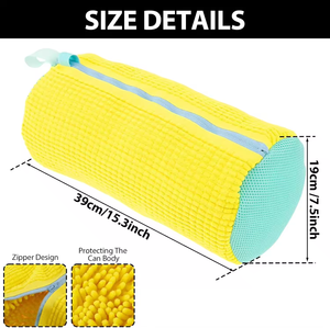 Sac de lavage pour baskets en chenille réutilisable de 270 g, sac de nettoyage à fermeture éclair pour la maison, pour le lavage et la sécheuse - Product Image 3
