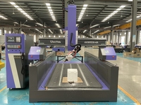 Routeur CNC ACCTEK 4 axes 5 axes avec dispositif de rotation et tête oscillante, routeur CNC 3D