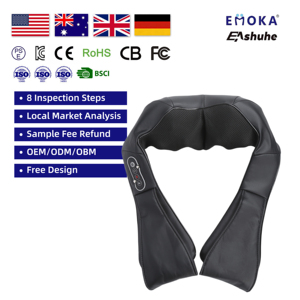 EMOKA Shiatsu Rücken-, Nacken- und Schultermassagegerät mit Knetfunktion und Wärmefunktion - Product Image 1