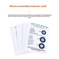 Carte indicatrice d'humidité 10-60% sans cobalt, en papier couché écologique pour ordinateur (Composant de précision/Emballage pour espaces scellés)
