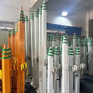 Mât télescopique à manivelle avec treuil manuel pour communications HF longue portée – Vente en gros - Product Image 6
