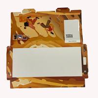 Boîte en papier recyclé personnalisée pas chère pour emporter, grande, rectangulaire, blanche, pour poisson et frites, pizza et sushis