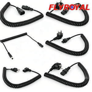 Cable de Alimentación en Espiral Retráctil Flexible Personalizado, Cable de Extensión para Equipos Industriales y Médicos - Product Image 2