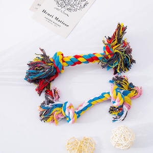 All'ingrosso giocattolo da masticare per animali domestici con trecce e trecce giocattolo universale con nodo auto-intrattenimento per la noia per cani gatti che mordono i denti giocattolo - Product Image 6