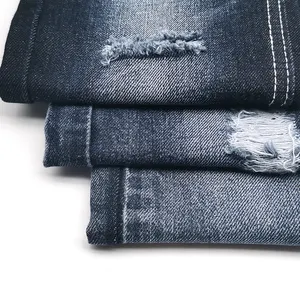 imported fabrics from india distressed jacquard denim fabric S31G1225