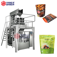 Machine d'emballage rotative automatique pour sachets Doypack préformés avec fermeture éclair, remplissage et scellage de sachets refermables pour noix et grains de café
