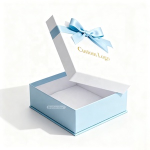 Boîte cadeau biodégradable faite à la main avec couvercle et base, emballage cadeau détachable, boîte cadeau pour la Saint-Valentin - Product Image 1