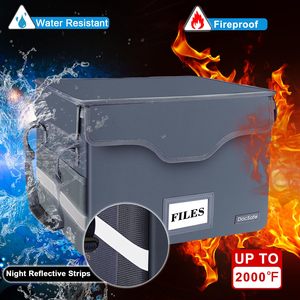 Xách tay nhiều lớp chống cháy hộp tập tin với dây kéo đóng cửa không thấm nước túi tài liệu tổ chức du lịch lưu trữ giấy tờ tài liệu - Product Image 3