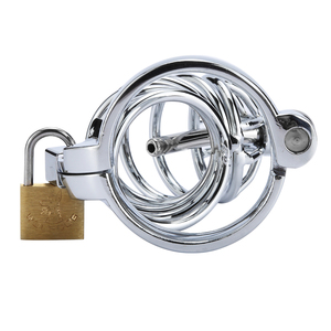 Dispositivo di Castità Maschile <span class=keywords><strong>in</strong></span> Acciaio Inox, Gabbia per Pene con Lucchetto, Giocattoli Sessuali per Bondage, Juguetes Sexuales per Uomini - Product Image 6