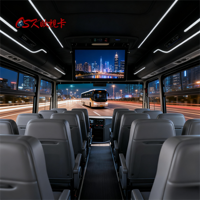 Moniteur LCD rabattable OSK QZ-2151 12V/24V 21.5 pouces avec télécommande entrée AV/HD-MI pour affichage de toit de bus