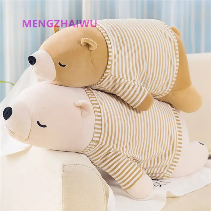 Anime stuffed toys girls Birthday gift Papa bear lazy sleeping pillow 35/50/60 cm doll plush
