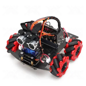 Fabrieks Pc Grafische Programmering Rc Smart Robot Auto & Code Handvat Afstandsbediening Robotkit Educatie Starterkit Voor Microbit