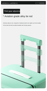 Valise à roulettes de voyage grande capacité 20/26/30 pouces, valise à roulettes durable en PC épaissi avec mot de passe, sac à roulettes unisexe - Product Image 6