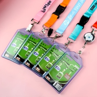 Lanière en gros personnalisée en sangle polyester multicolore, porte-badge d'identification, étui pour carte, porte-nom d'exposition, lanière de haute qualité directement de l'usine