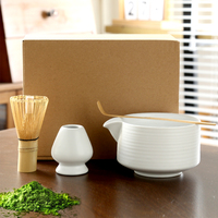 4 pièces japonais Matcha thé ensemble fouet support thé bol moulin brosses thé outils support essentiel café thé accessoires pour cérémonie