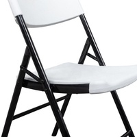 Chaises pliantes en HDPE blanc robustes et empilables, capacité 850 lb, pour fêtes, banquets et événements – Offre Spéciale