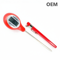 Thermomètre alimentaire numérique et contrôleur de température pour barbecue, personnalisable OEM/ODM, avec écran LCD USB, indice de protection IP64, précision 0,1°C