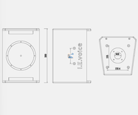 I.EVOICE OEM/ODM Vente en gros Haut-parleur compact coaxial à réseau empilé 8 pouces, audio haute résolution et haute pression sonore (SPL), 8,0 Ohms, 2 canaux, en contreplaqué de bouleau carré