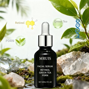 Sérum raffermissant au thé vert PDRN, <span class=keywords><strong>soin</strong></span> coréen végétalien pour les ridules et l'aplanissement de la texture de la peau, disponible en <span class=keywords><strong>coffret</strong></span> cadeau MRUIS 30ml - Product Image 2