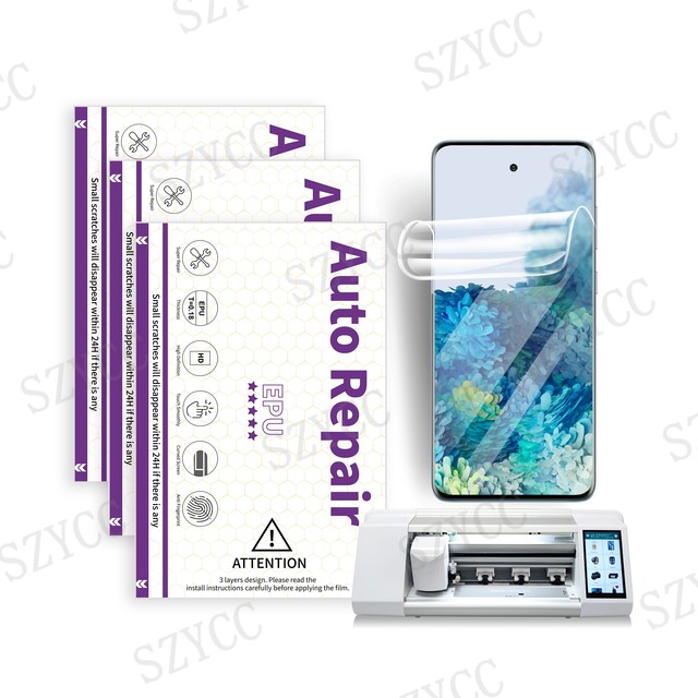 HD Transparent Clear EPU Hydrogel Cutting Film Protector 3D Curved Screen TPU Hydrogel Film for Phones