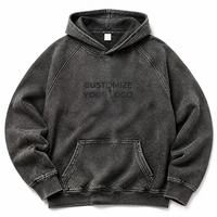 Maßgeschneiderter 425GSM 100% Baumwoll-Hoodie für Damen und Herren mit Überschnittener Schulter, Blanko-Pullover für Individuellen Siebdruck, Großhandel ab Werk