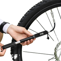 Pompe à vélo électrique sans fil portable haute pression en alliage d'aluminium 11 bars/160 PSI, valves Schrader/Presta pour VTT/vélo de route