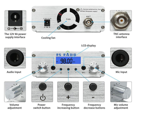 {Бесплатная доставка по воздуху} 15 Вт FM передатчик комплект стерео <span class=keywords><strong>PLL</strong></span> FM радиостанция беспроводной передатчик FM 15w - Product Image 2