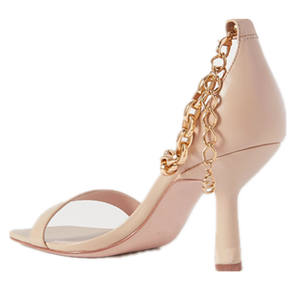 New designer heels women 2023 beautiful traspirante medium sexy ladies heels sandal metal decoration shoes - Product Image 2