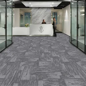 LKHY Carpet Tiles Economical Commercial Bitumen Backed Tufted Carpet Tiles For Sale