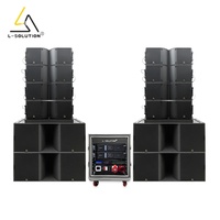 Système de sonorisation professionnel L-solution, Line Array passif, 8 enceintes doubles 8 pouces, 4 enceintes doubles 18 pouces, pour événements DJ