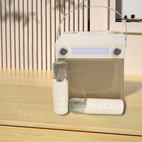 Enceinte Bluetooth portable karaoké avec microphone, lumière LED, enregistrement vocal, lecteur KTV domestique 837